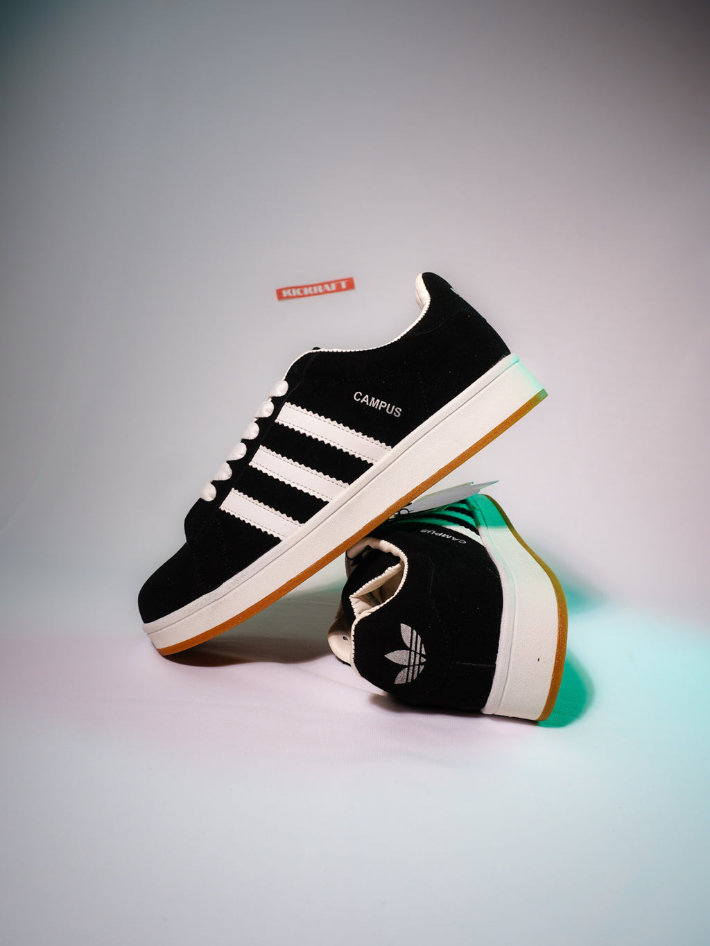Campus Black White Gum Suede Edition
