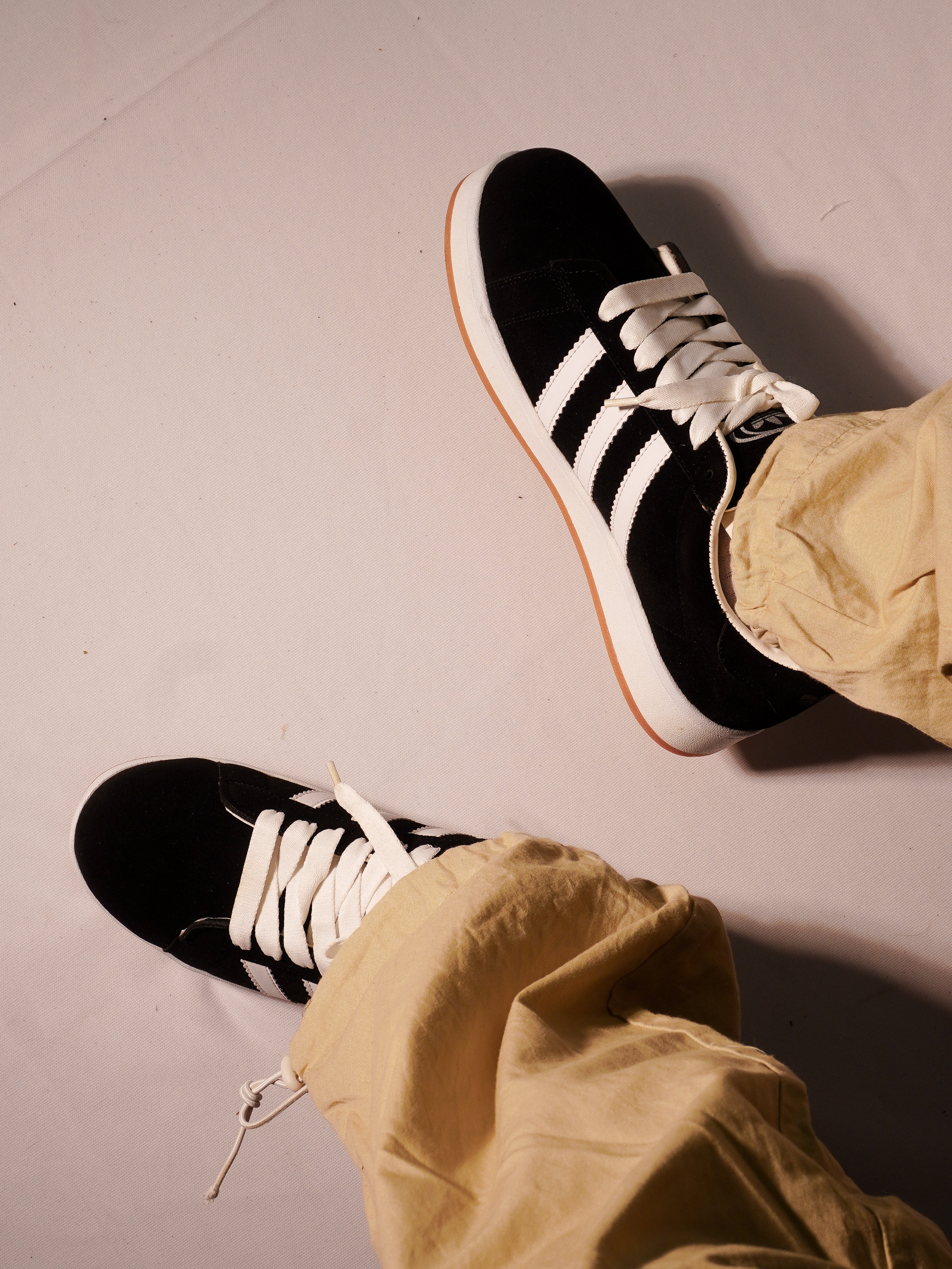 Campus Black White Gum Suede Edition