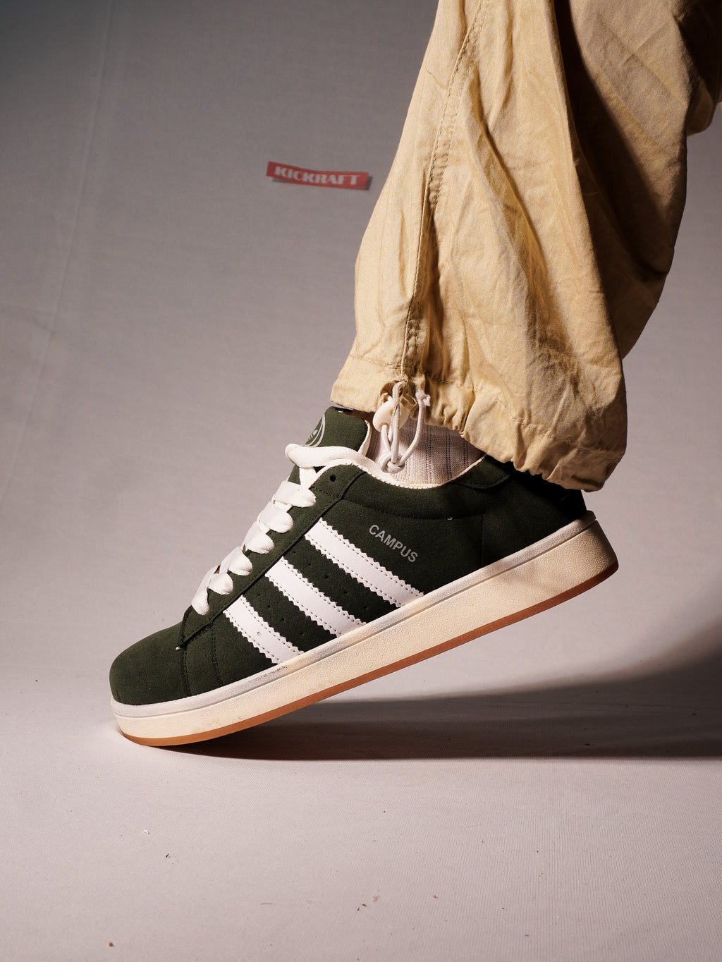 Campus Green White Gum Suede Edition