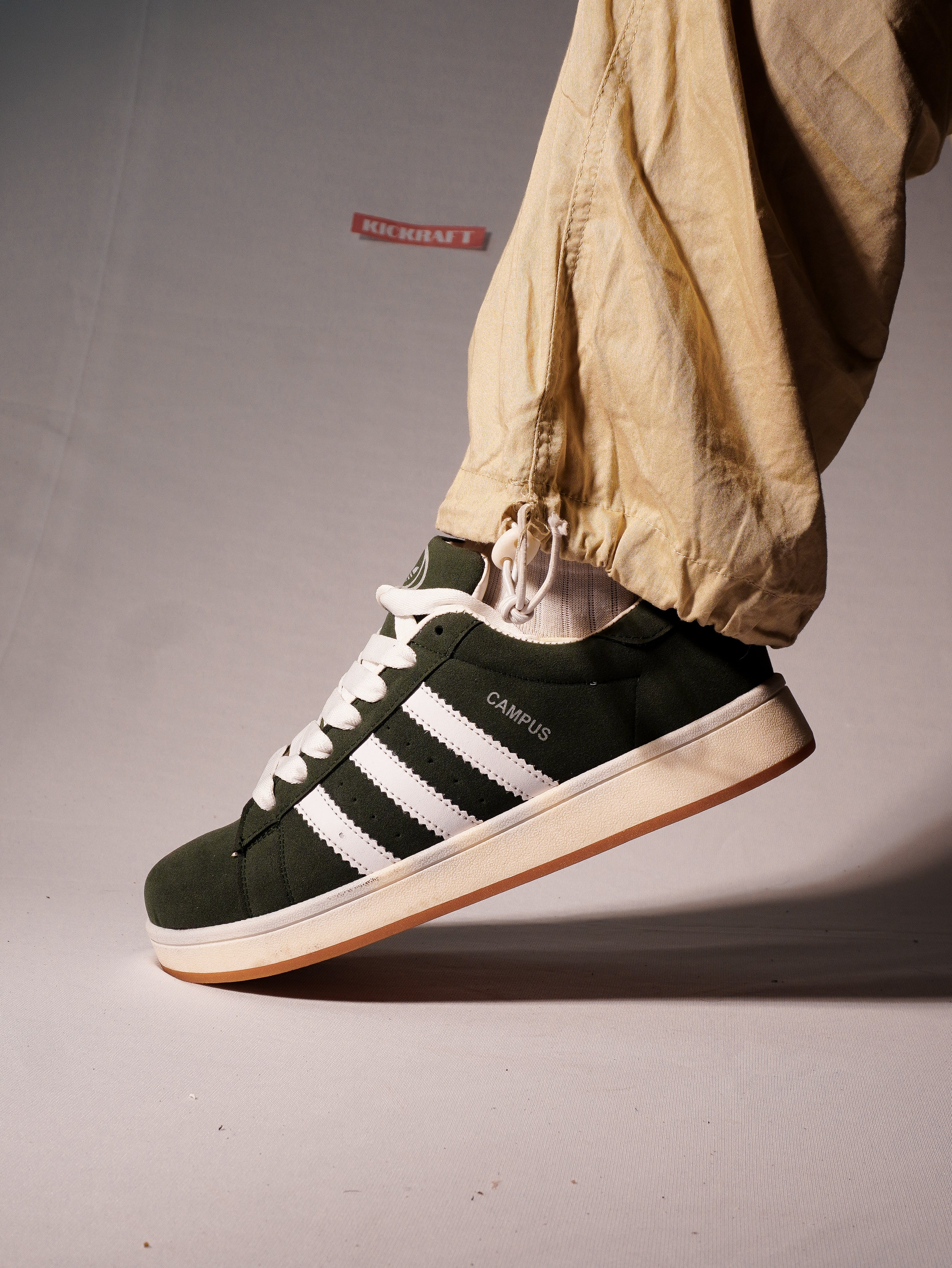 Campus Green White Gum Suede Edition