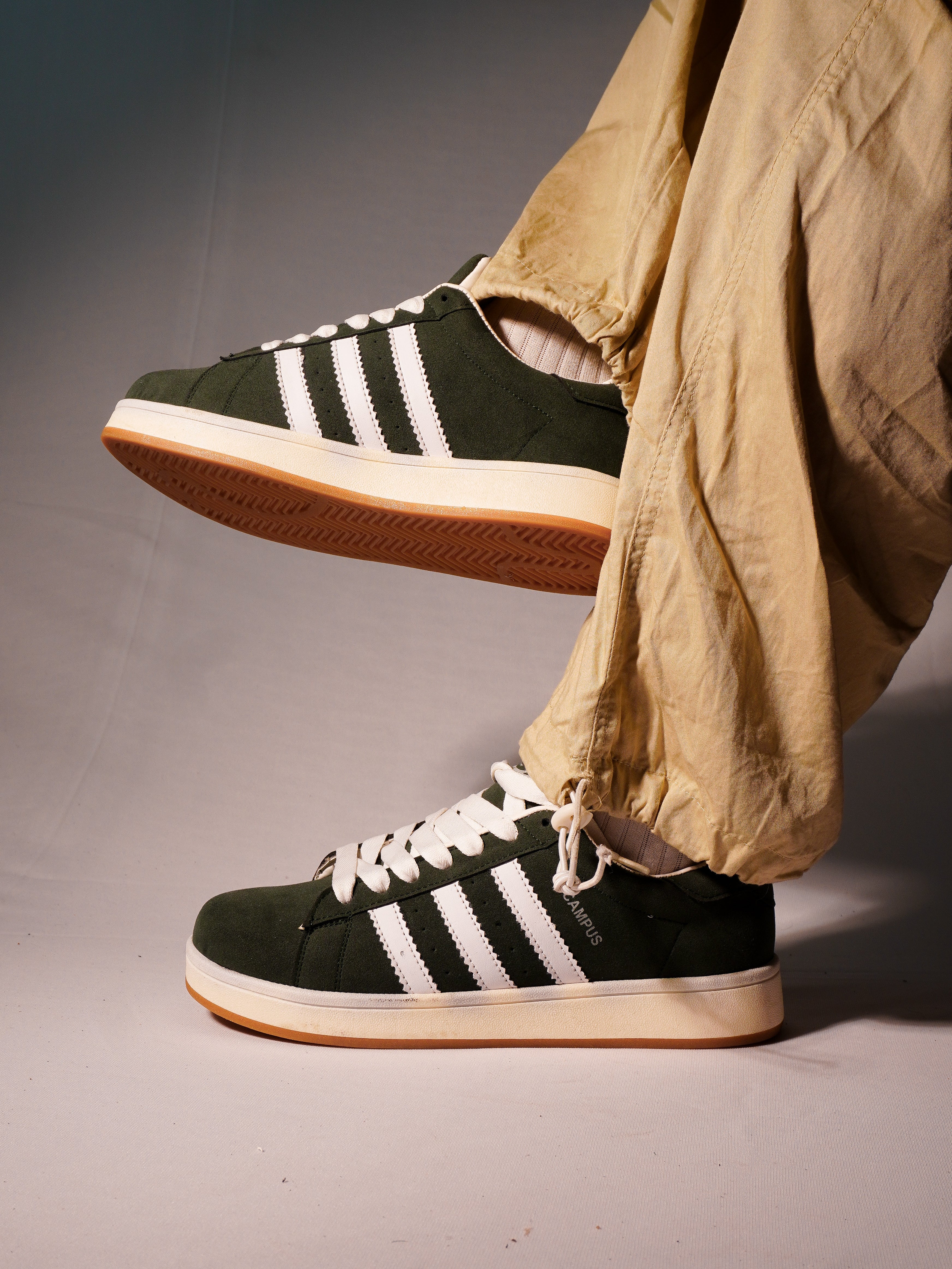 Campus Green White Gum Suede Edition