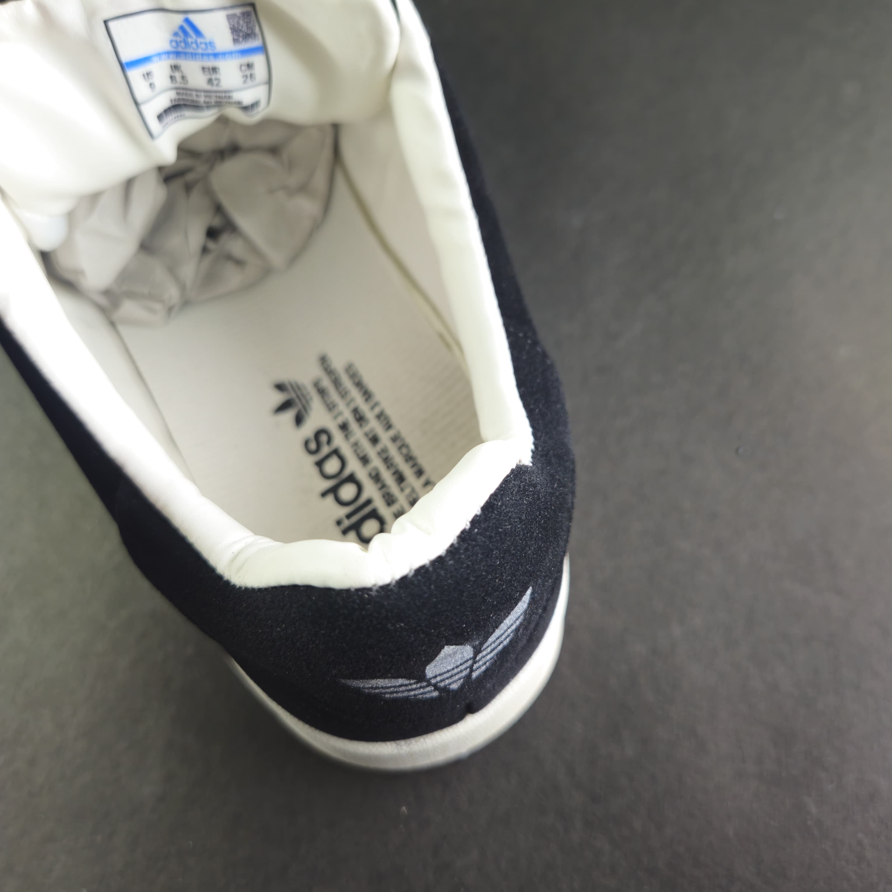 Campus Black White Gum Suede Edition