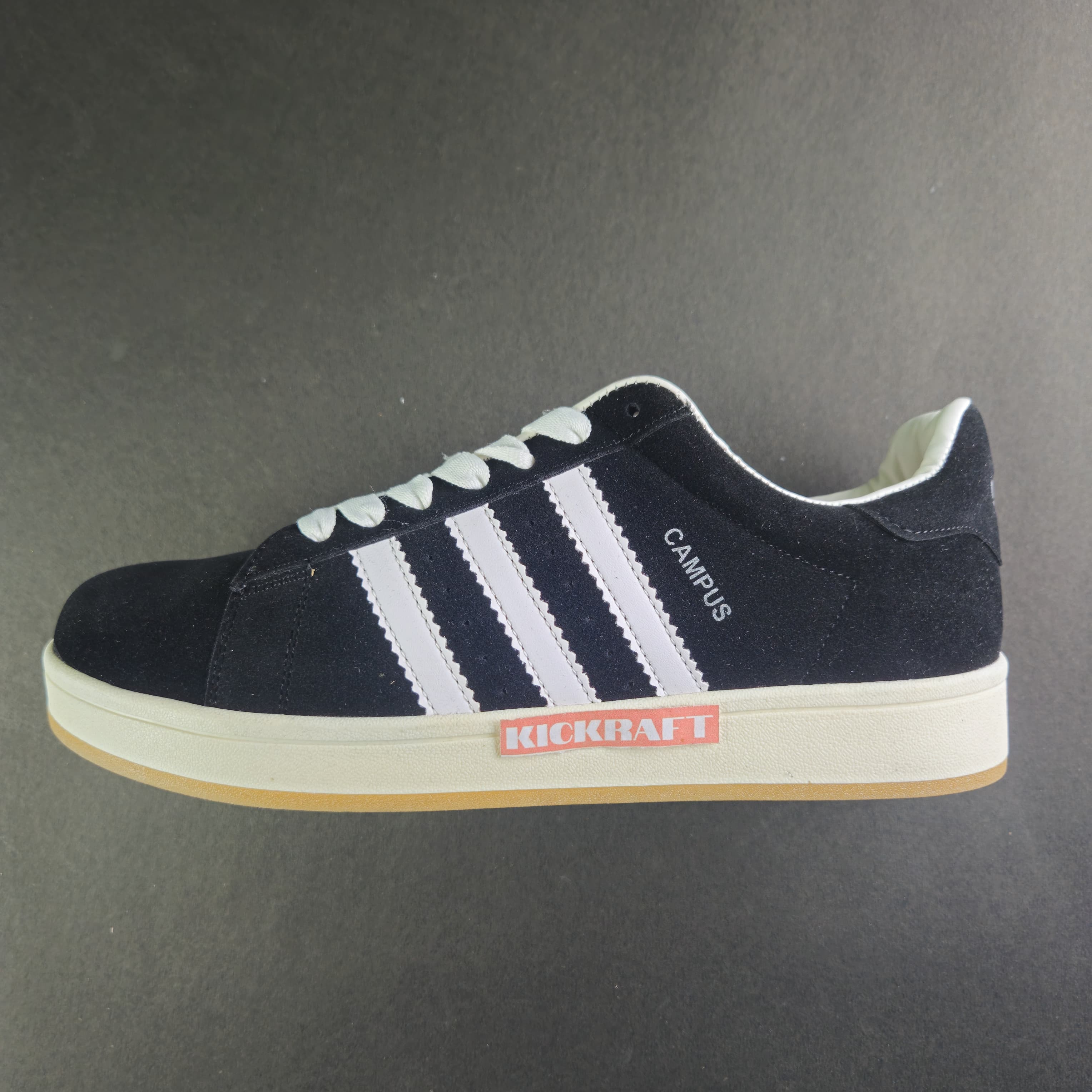Campus Black White Gum Suede Edition